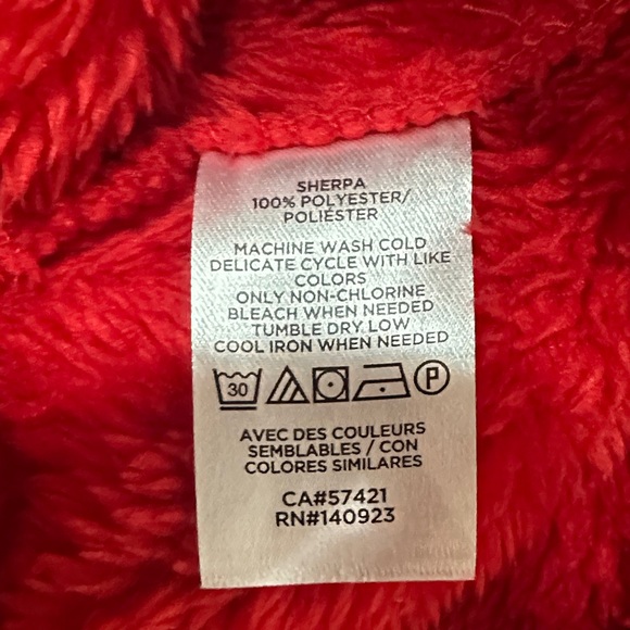 LOFT Vibrant Red Fleece Turtleneck Sweater - Picture 5 of 10